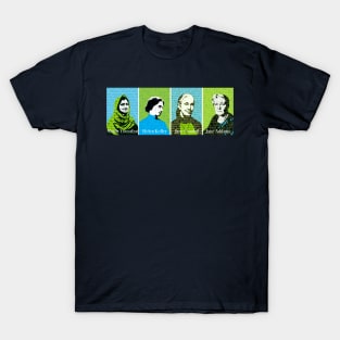 Feminists blue and green T-Shirt